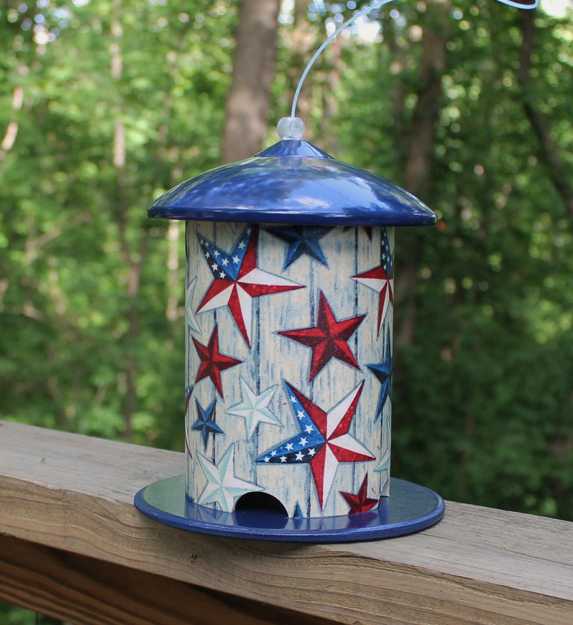 The Patriot in Blue PVC Bird Feeder by Bird Feeder Guy. Etsy