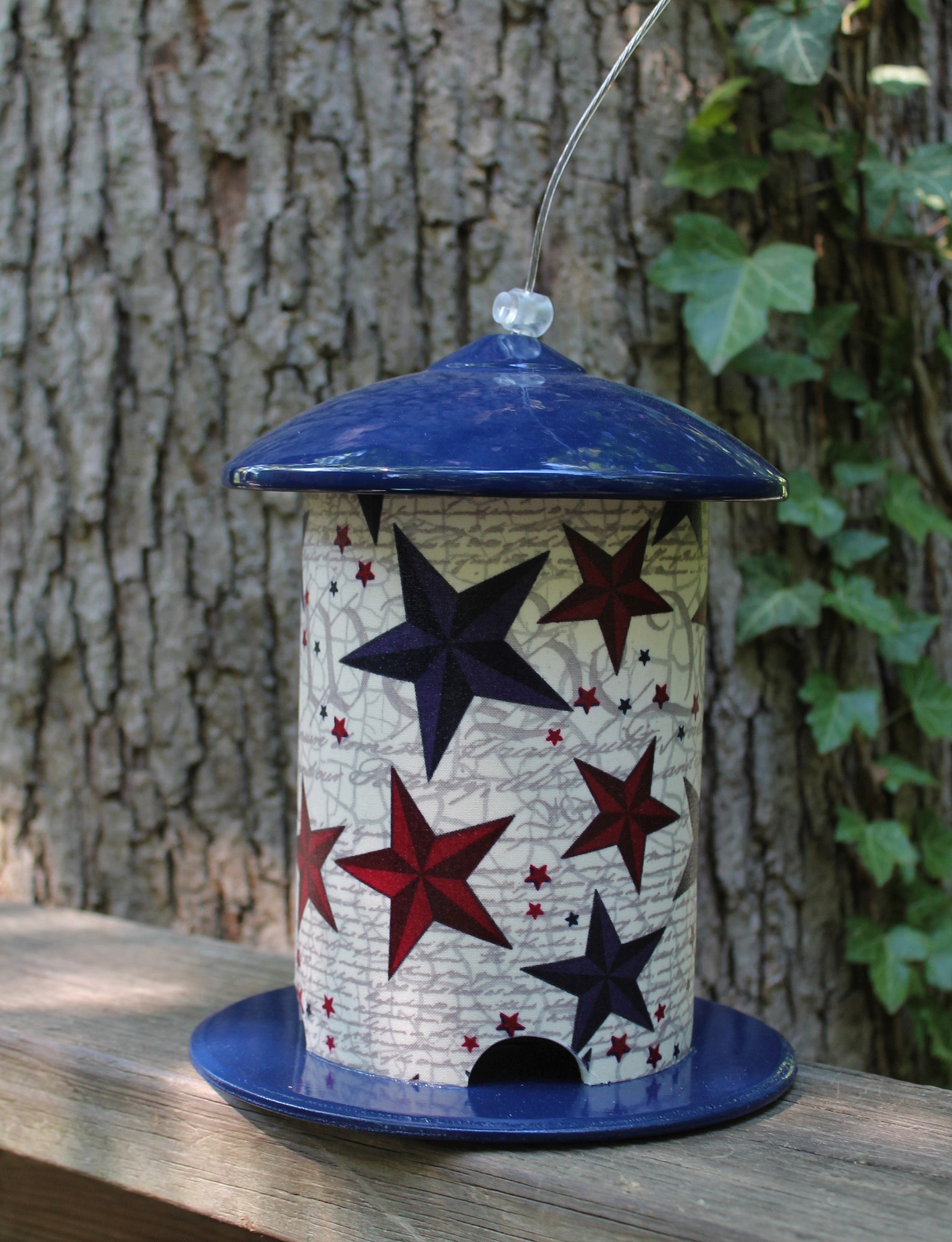 The Patriot in Blue PVC Bird Feeder by Bird Feeder Guy. Etsy