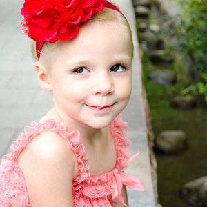Wholesale TEN large Lace and Silk Flower Nylon Headbands