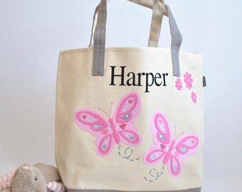 Pink Butterfly Breast Cancer Awareness Monogram Bag Purple Cinch Backpack Gift