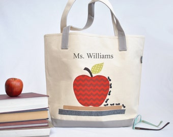 Personalized Teacher Tote Bag