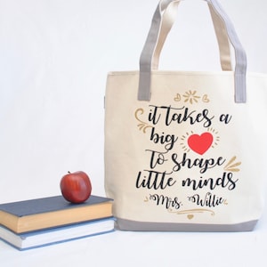 Teacher tote bag| Personalized Teacher Tote Bag |Kindergarten teacher tote|Preschool teacher gift| Teacher appreciation gift |Teacher gift