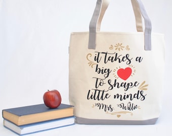 Lehrer Tragetasche | Personalisierte Lehrerin Tasche |Kindergarten Lehrerin Tasche|Kindergärtnerin Geschenk| Geschenk für den Lehrer |Lehrer Geschenk