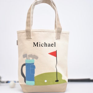Fourre-tout de golf | Sac fourre-tout personnalisé| Sac fourre-tout Big Brother|Sac fourre-tout pour garçon |Sac fourre-tout pour tout-petit| Sac fourre-tout pour enfants d'âge préscolaire|Sac bibliothèque