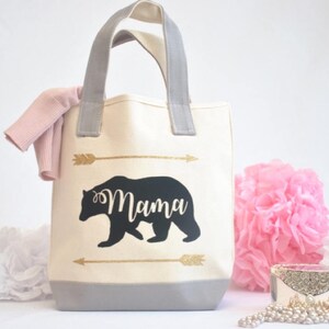 Mama Bear Tote Bag|Mothers Day Gift|Gift for Mom| Mom Gifts| Mom Birthday Gift|New Mom Gift| Mother Tote Bag|Personalized Gift for Her|