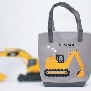 Personalized Gray Digger Tote Bag