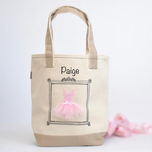 Medium Ballerina Tote, Tutu Ballet Bag, Flower Girl Gifts, Personalized Gifts, Tutu Bag, Ballet Bag, Dance Bag, Personalized Girls Dance Bag