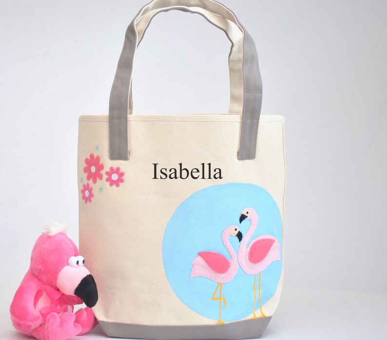 swim Bag Welcome Bag pink flamingo.Big Sister Kit Pool Bag flamingo party theme tote. Beach Bag Large Flamingo Tote Bag