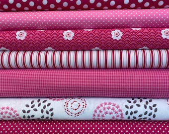 Fabric package pink-white