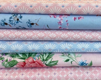 Fabric package from Gütermann in pink and light blue