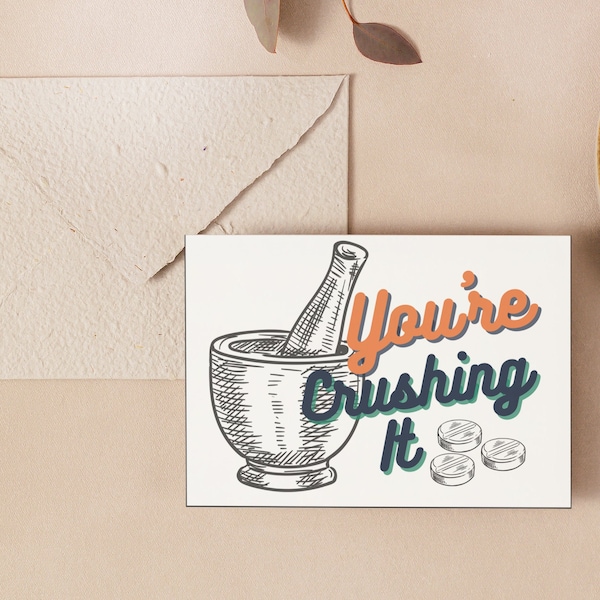 You're Crushing It Pharmacy Week Printable Greeting Card | Pharmacy Appreciation Card | Hospital Thank You Card Printable Instant Download
