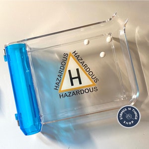 Hazard Pharmacy Counting Tray Front Adhesive Sticker | NIOSH | 3&quot; x 2.92&quot; | Pharmacy Tray | Pharmacist Gift Hospital Pharmacy Compounding