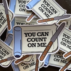 Pharmacy You Can Count on Me Sticker | 3 in. by 2.18 in.  Pharmacy Technician Pharmacist Pharmacy Intern Gift