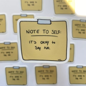 its okay to say no on a post-it note