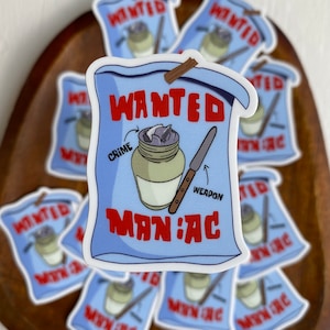 Wanted Pharmacy Maniac Messy Bottle Foil Sticker | 1.55&quot; x 2&quot; Pharmacy Technician Pharmacist Pharmacy Intern Gift