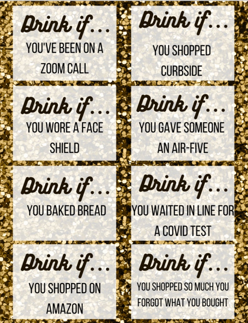 Drink If Game Printable For New Years Eve New Year s Etsy