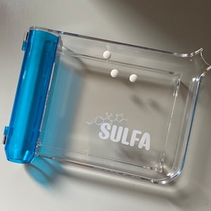 Sulfa Tray Pharmacy Counting Tray Front Adhesive Sticker | 3&quot; x 1.41&quot;. Pharmacy Technician Pharmacist Pharmacy Intern
