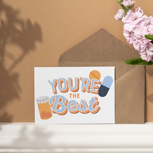 You&#39;re The Best Pharmacy Week Printable Greeting Card | Pharmacy Appreciation Card | Hospital Thank You Card Printable Instant Download