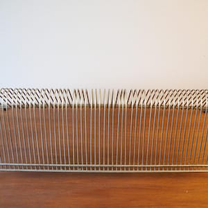 Vintage metal record rack for 45's and 33's