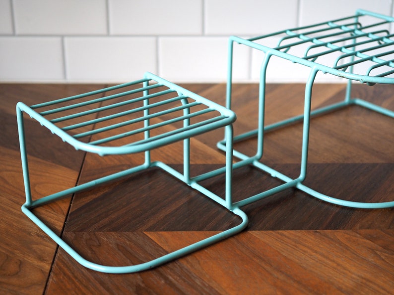 Vintage Rubbermaid Turquoise Blue Dish Rack - Etsy