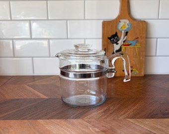 Vintage Pyrex coffee pot 6 cup pyrex percolator glass percolator