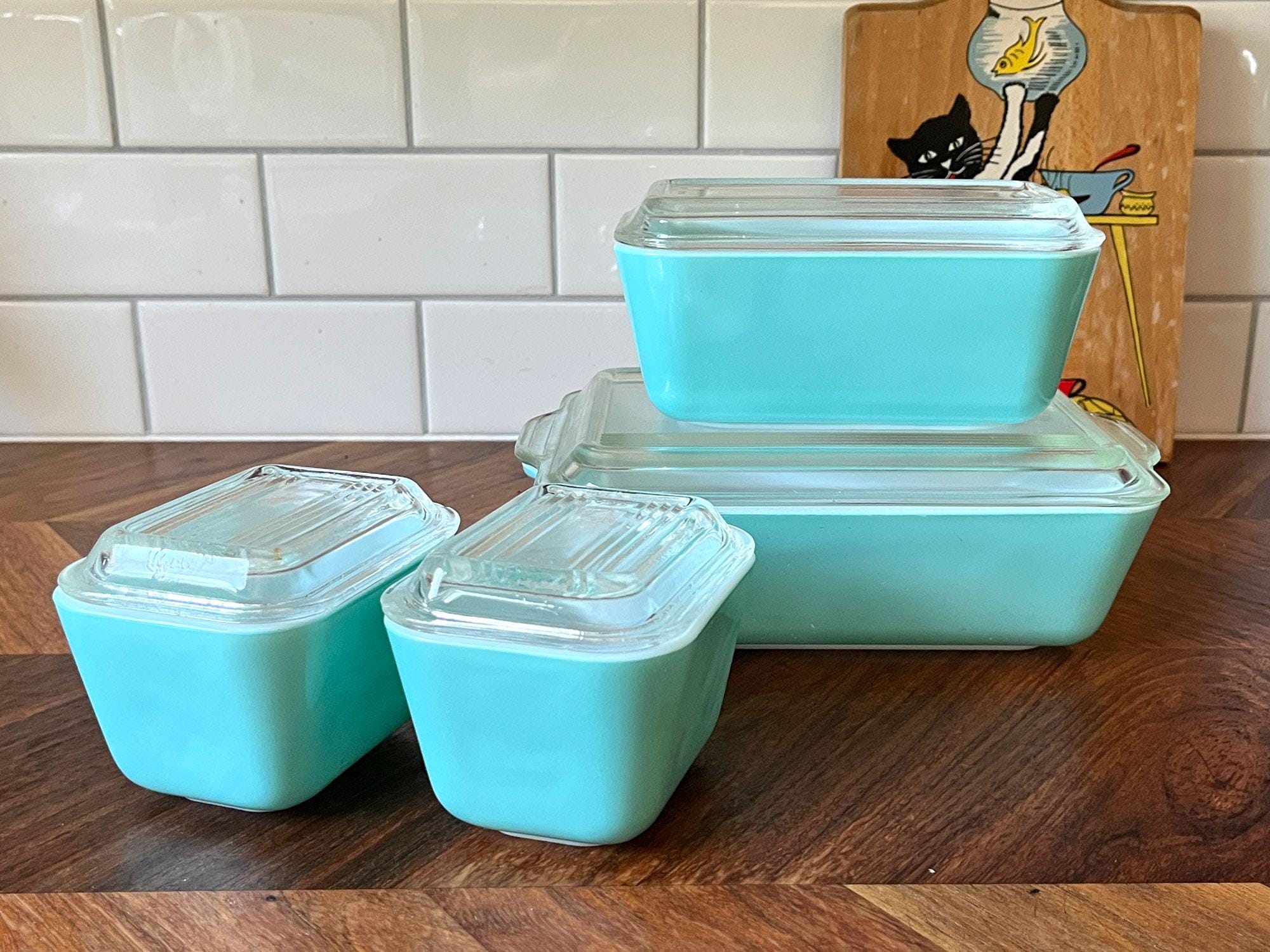 Pyrex vintage refrigerator set - Etsy 日本