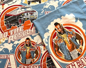 ヴィンテージ 1983 A-Team フィットツインシーツ Mr. T バン