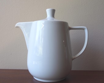 Vintage Melitta Minden Style Kaffeekanne in Weiß
