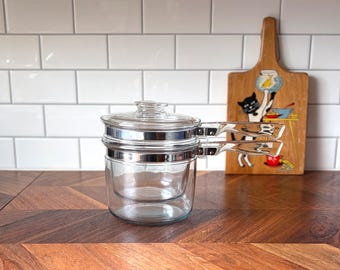 ビンテージ パイレックス フレームウェア ダブルボイラーポット