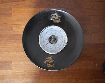 Vintage SB Barometer Made in England Nautical Motif