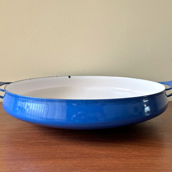 Vintage DANSK Kobenstyle Blue Paella Pan 13"