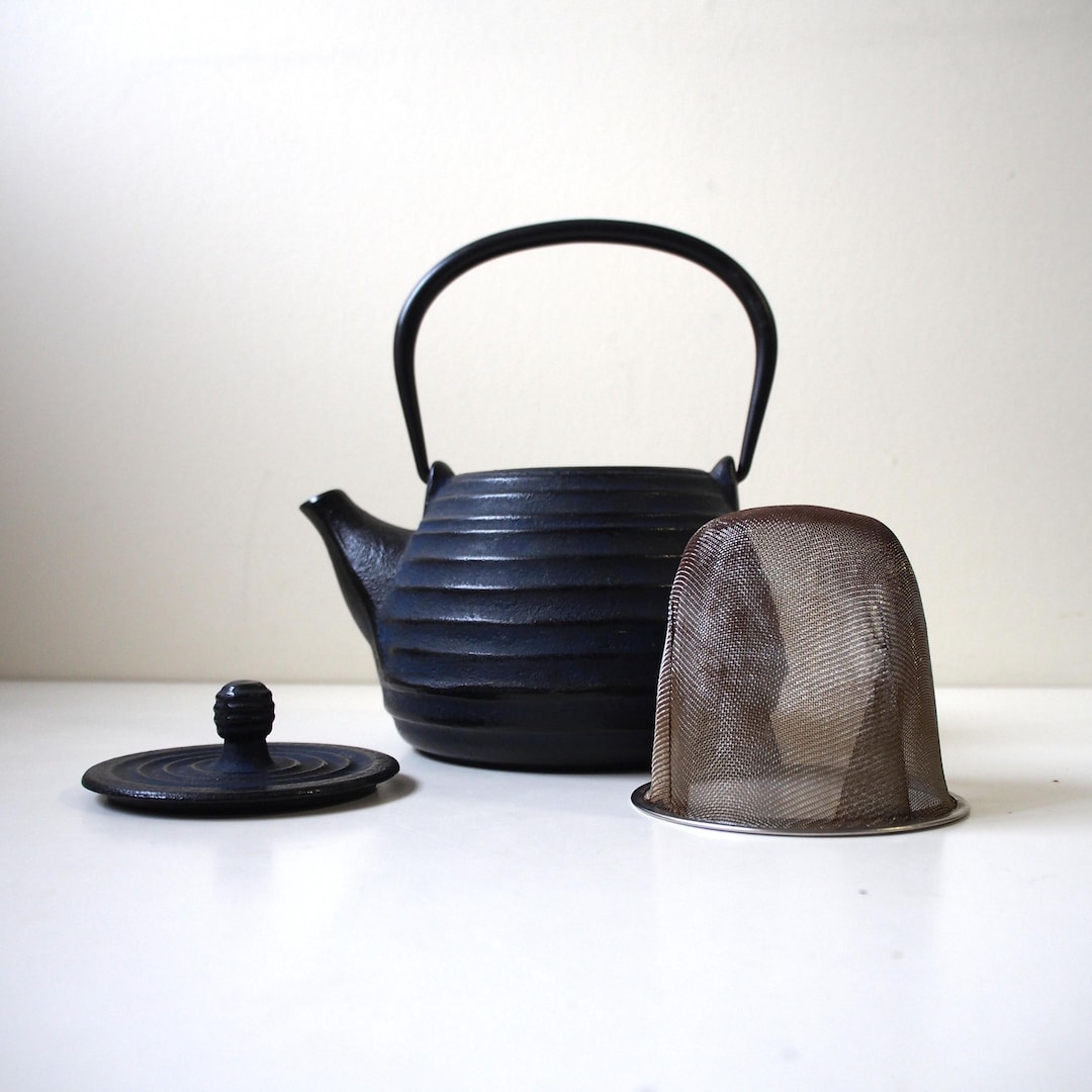 Vintage Japanese Iron Teapot Tetsu Kyusu - Etsy