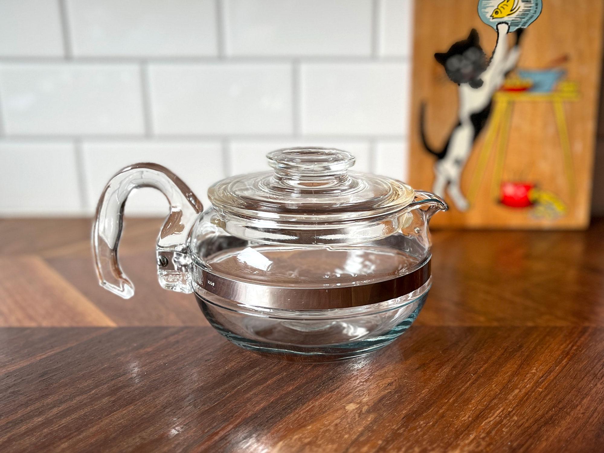 ヴィンテージ パイレックス フレームウェア 6カップ ティーポット