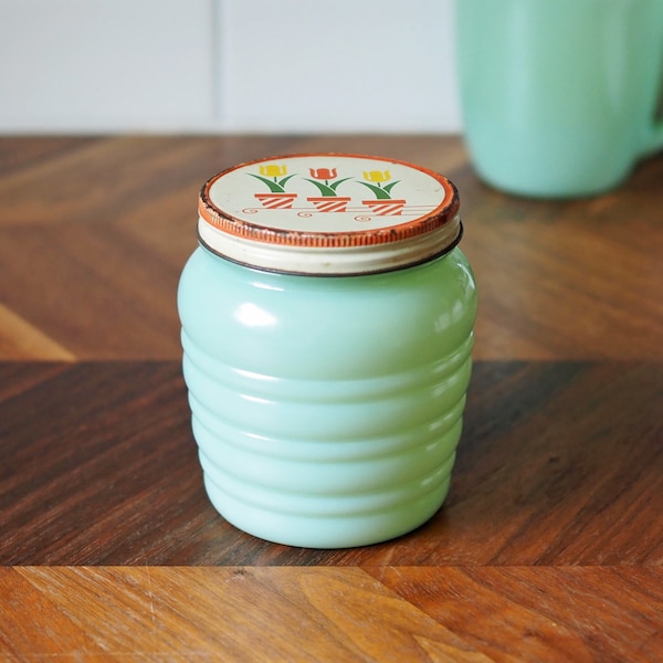 Fire King Grease Jar Etsy