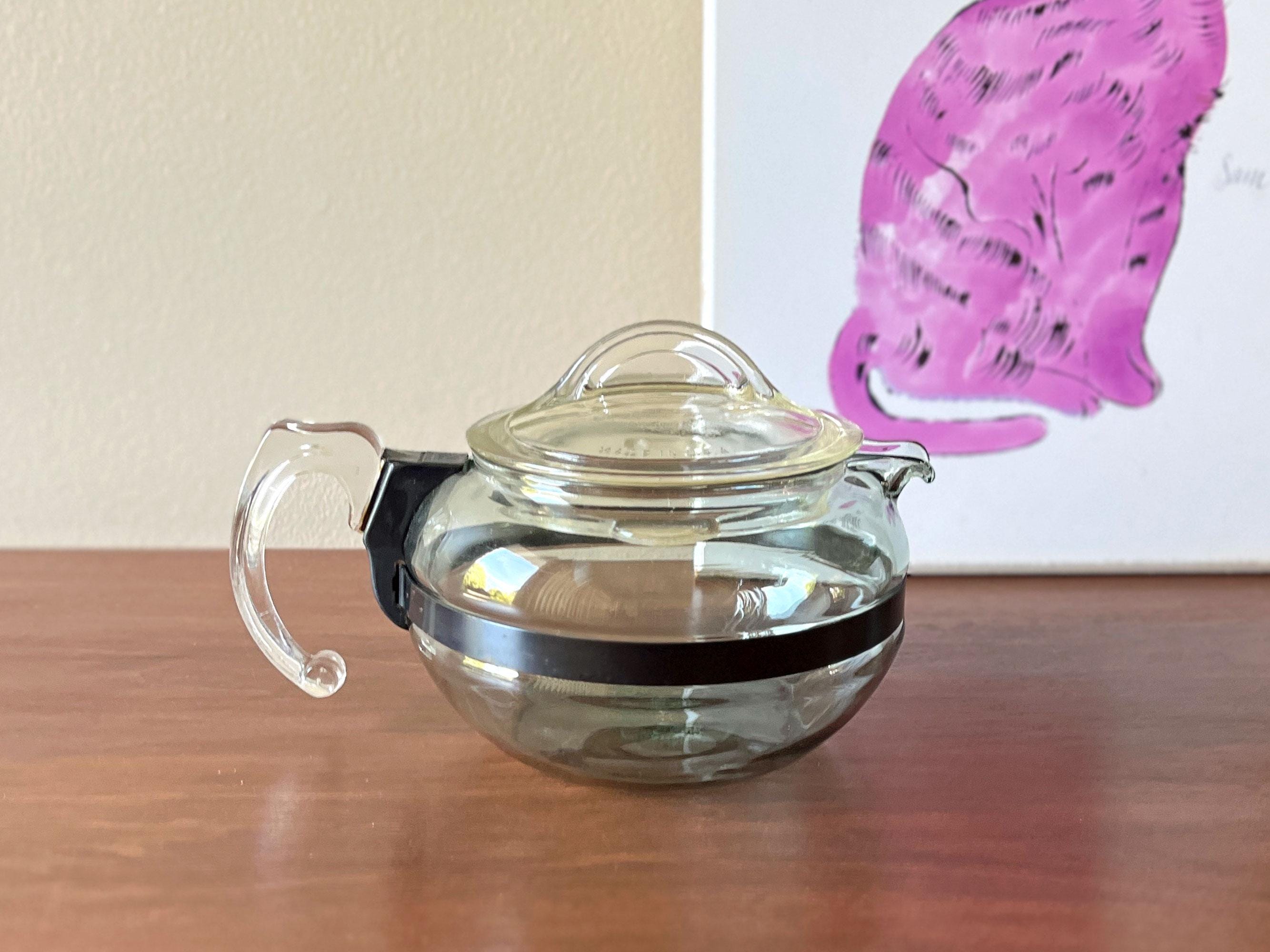 ヴィンテージ パイレックス フレームウェア 6カップ ティーポット 8126