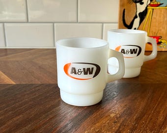 Vintage Fire King A&W Mug