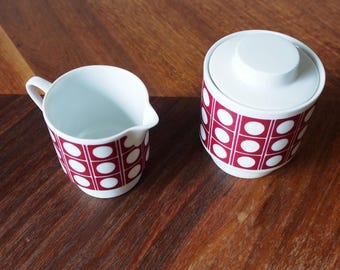 Vintage Melitta Kaffee und Zuckertopf mit Deckel