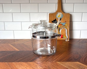 Vintage Pyrex Flameware 9 cup Percolator Complete set