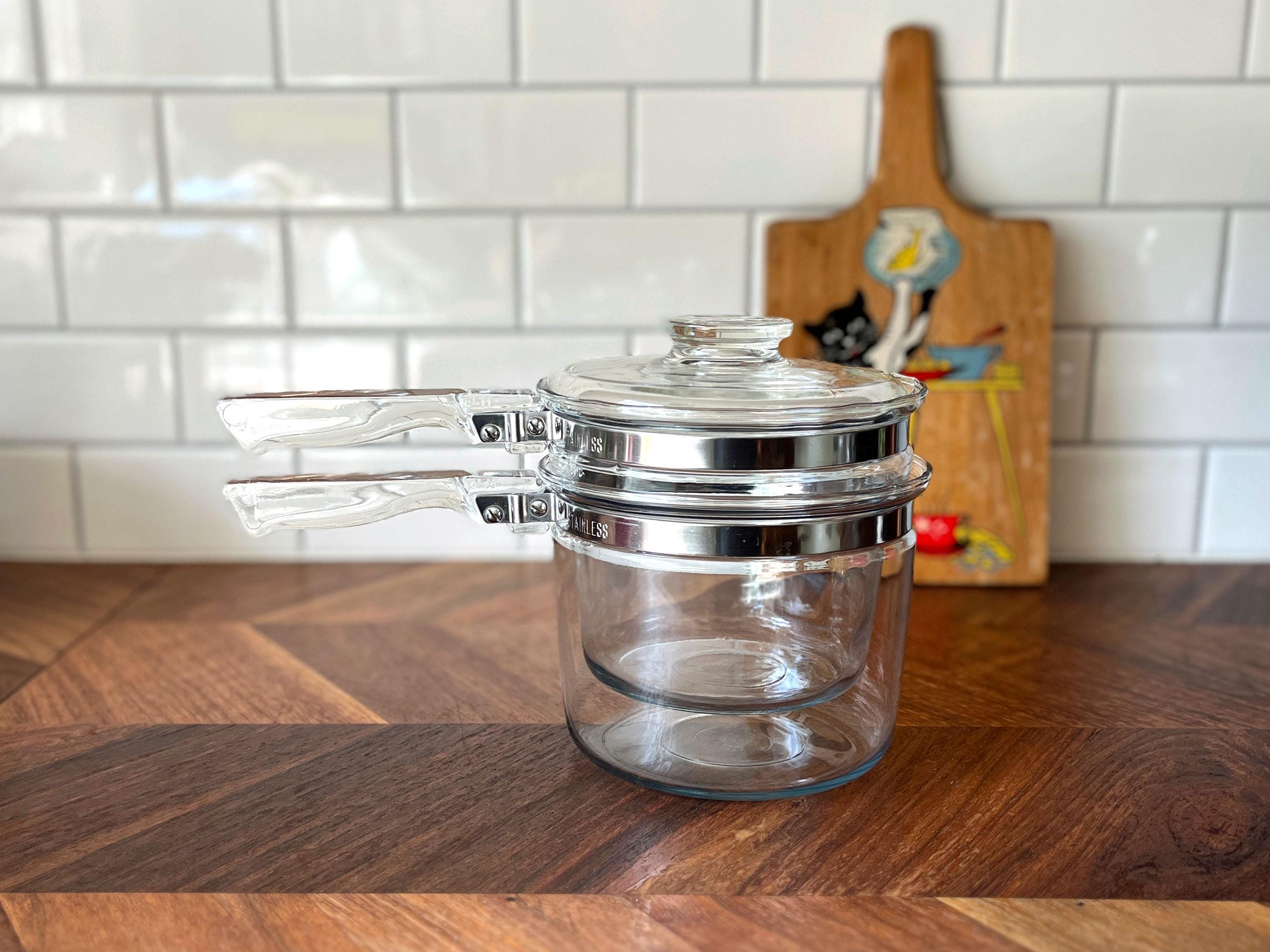 ヴィンテージ パイレックス フレームウェア ダブルボイラー - Etsy 日本