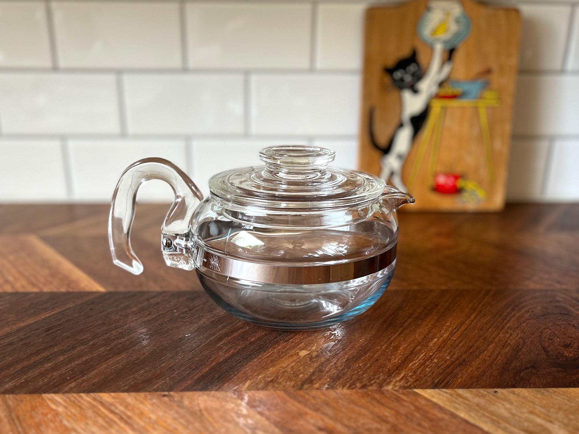 オールドパイレックス ティーポット６カップ フレームウェア ヴィンテージ 美品 オールドパイレックス ティーポット6カップ フレームウェア