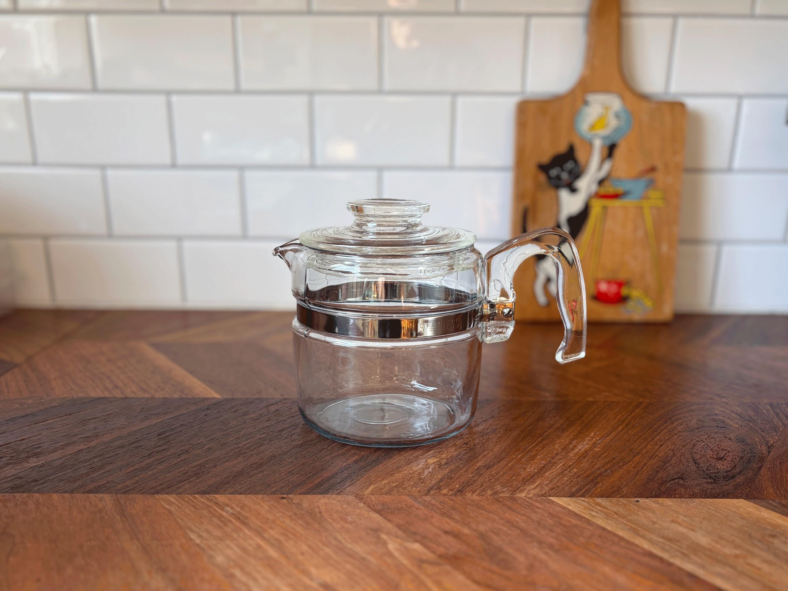 Pyrex 4 Cup Glass Percolator - Etsy