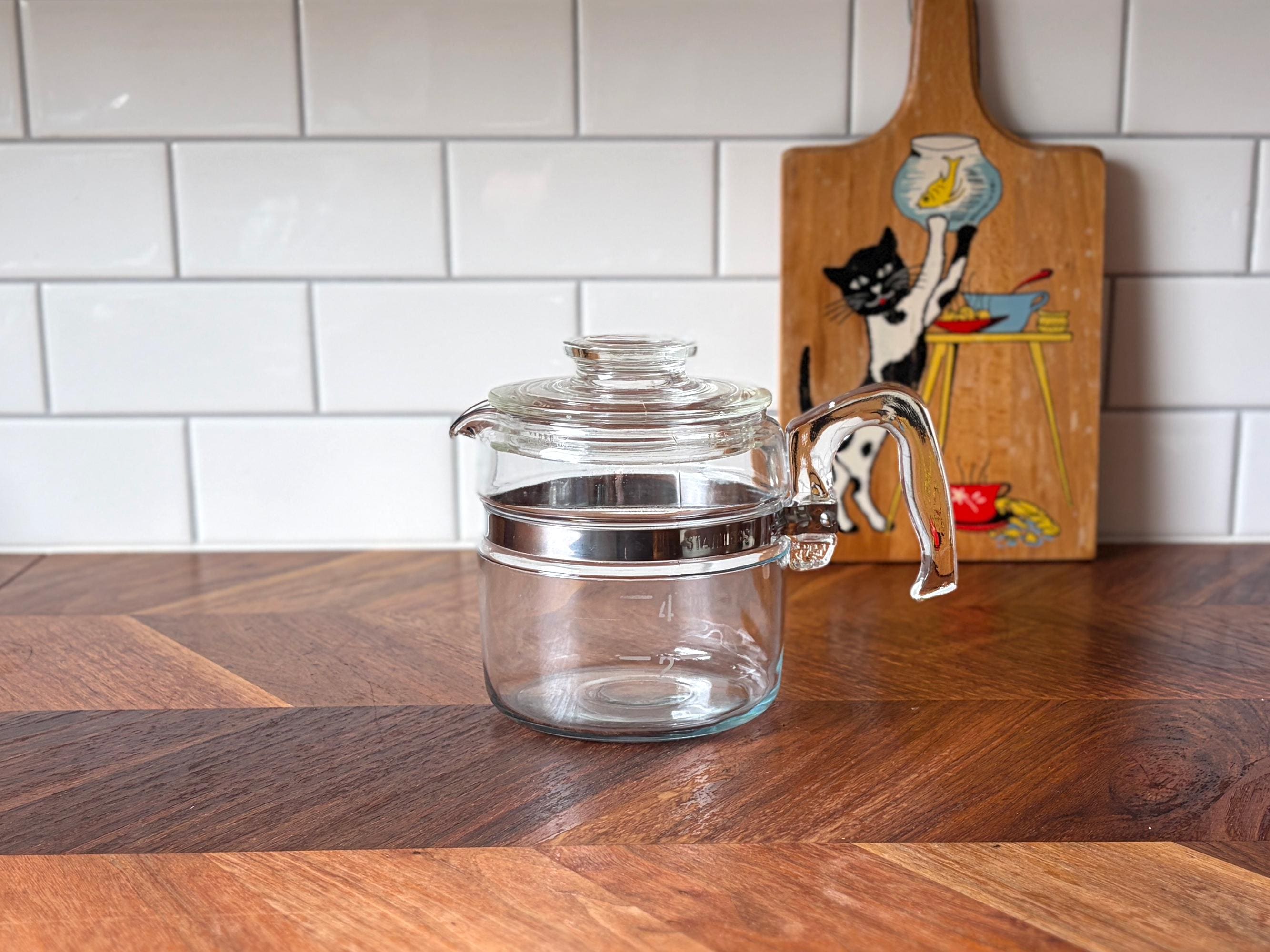 Pyrex Coffee Stovetop Vintage Percolator - Etsy