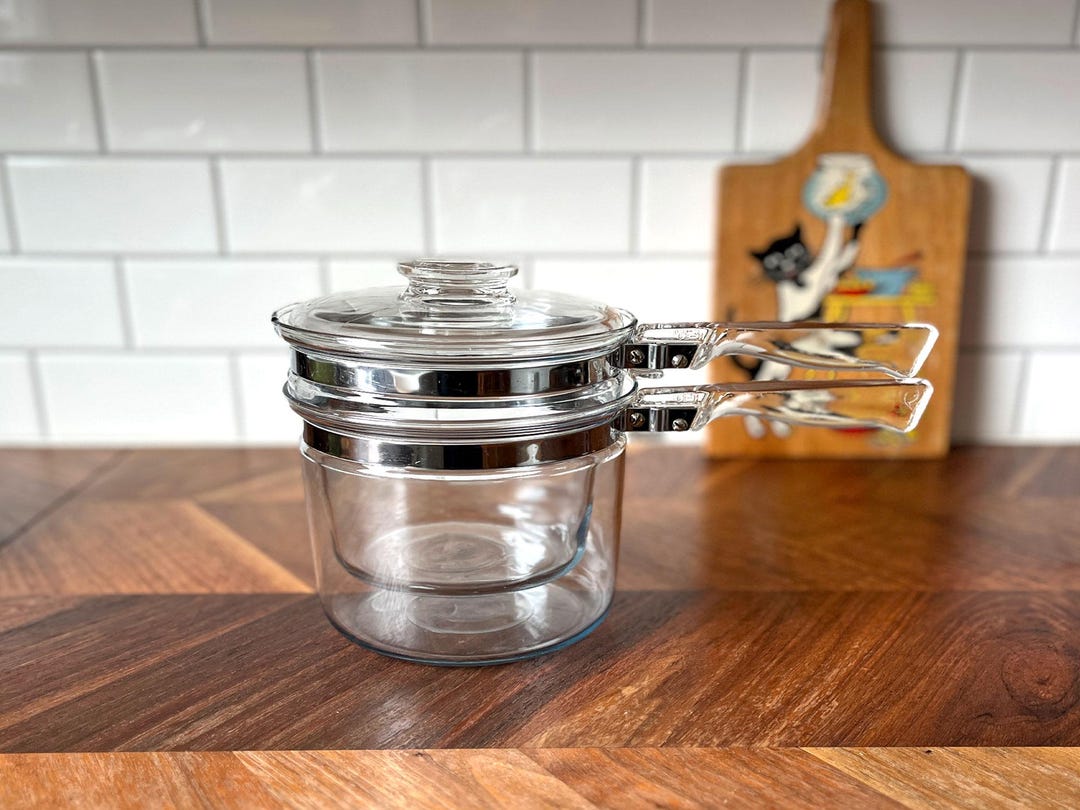 Pyrex Flameware Cookware Vintage Pyrex Flameware Double Boiler - Etsy