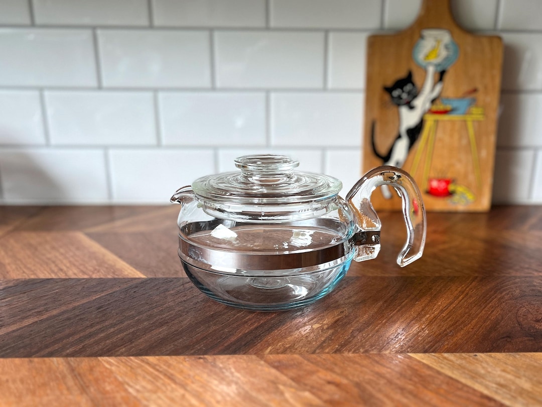 ヴィンテージ パイレックス フレームウェア 6カップ ティーポット