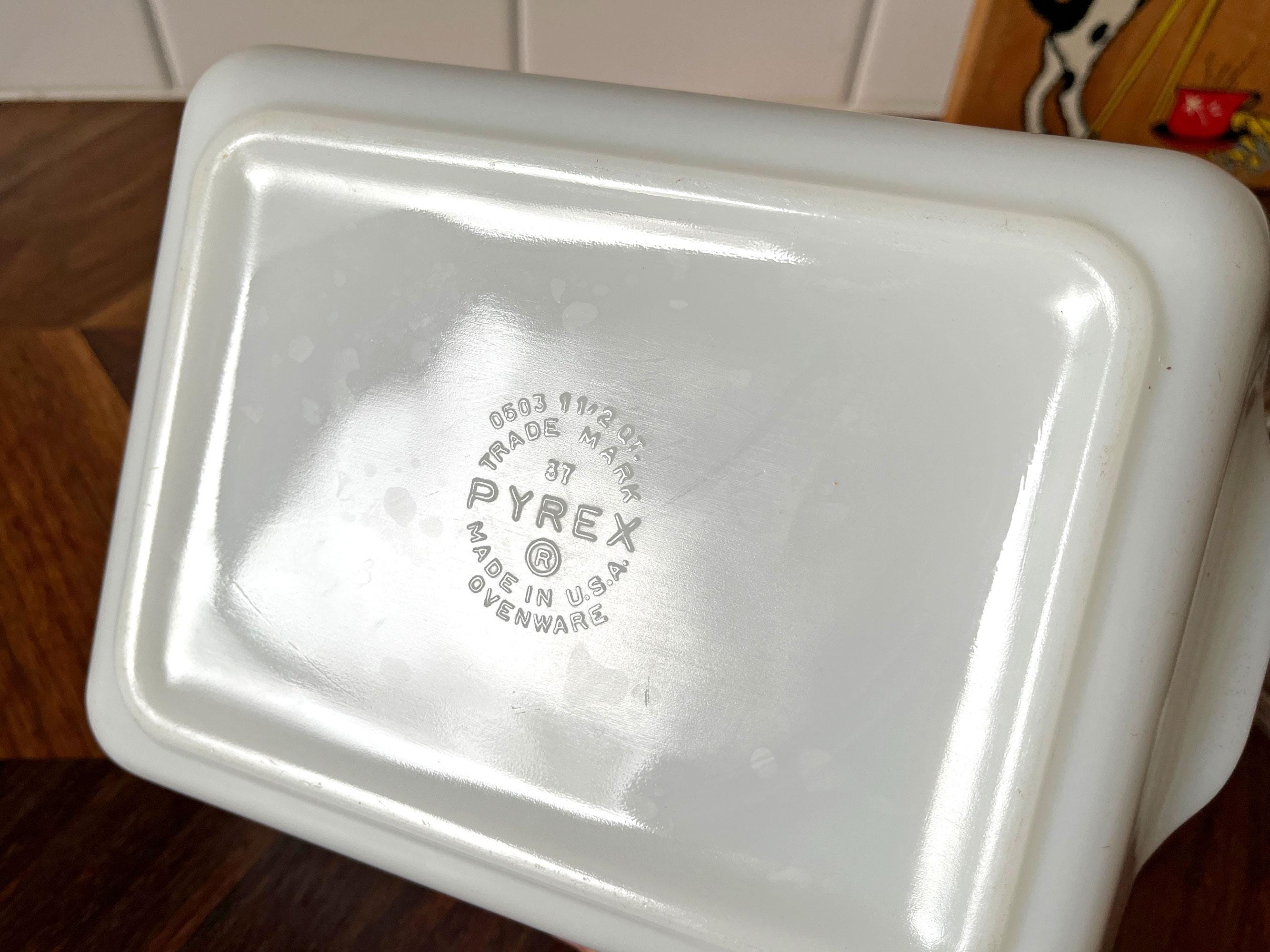 Vintage Pyrex Butterprint Amish Refrigerator Dish #503 With Lid - Etsy