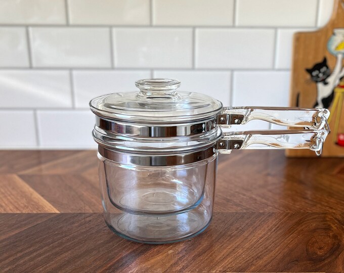 Pyrex Flameware Cookware Vintage Pyrex Flameware Double Boiler - Etsy