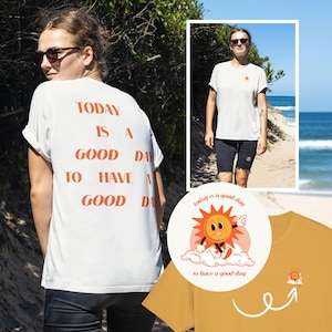 Today is a Good Day to Have a Good Day heavyweight unisex t-shirt | Motivational inspirational tee,Positive affirmation shirt,Good vibes tee