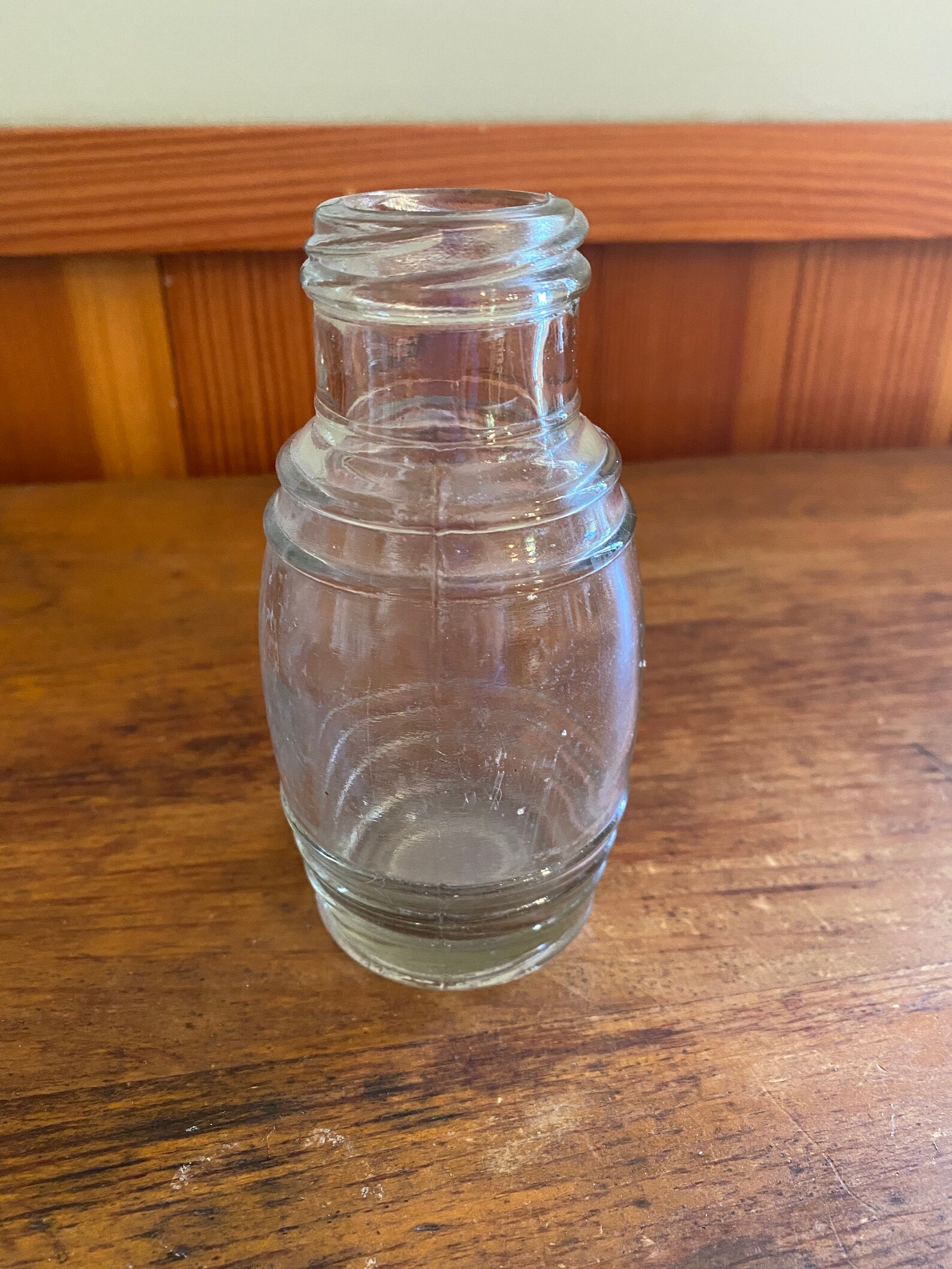 Old Collectible Mustard Barrel Bottle JarFree Shipping Etsy