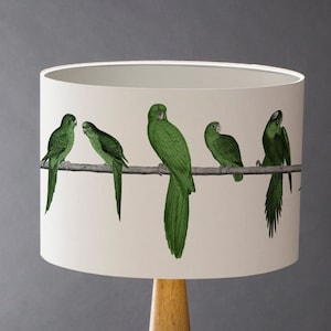 Pretty Polly- Large Parrots  Drum Lampshade