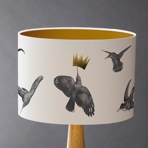 Hummingbirds - Large  Drum Lampshade